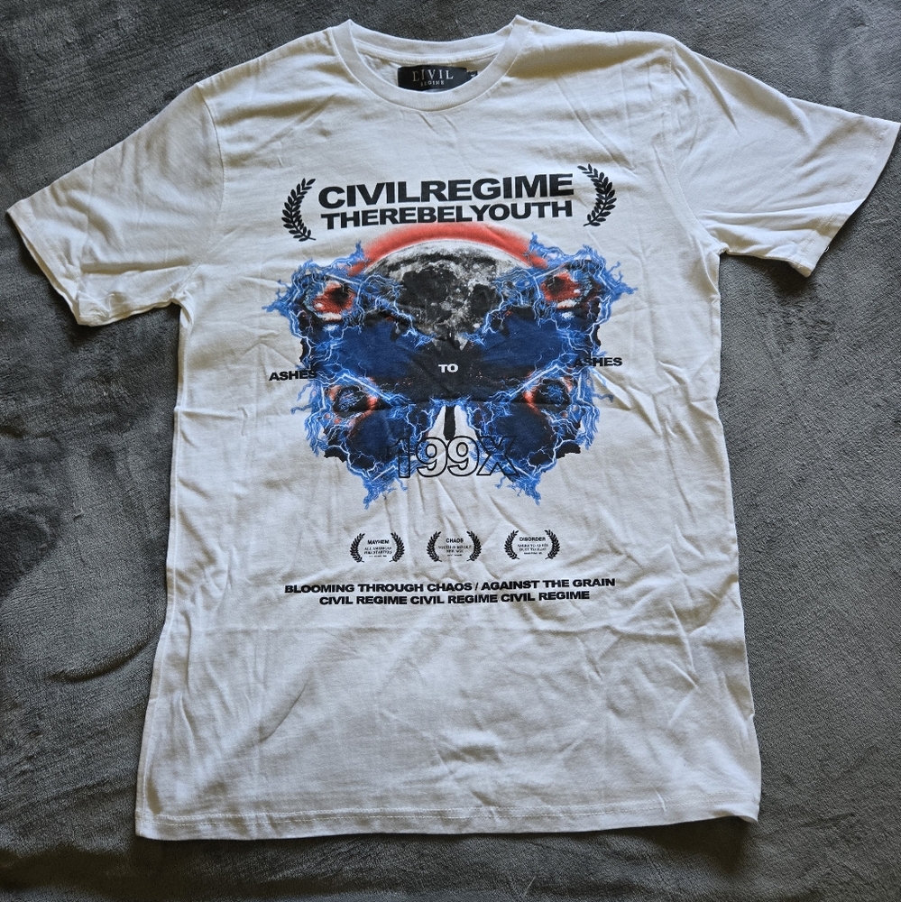 White Graphic T-Shirt for Men